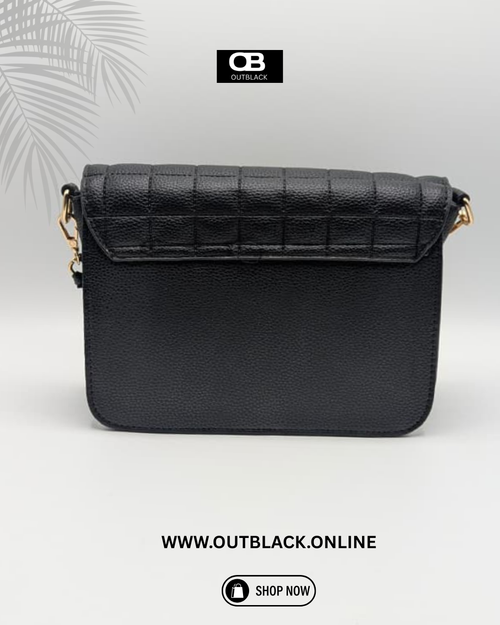 Classic Black Quilted Shoulder Bag