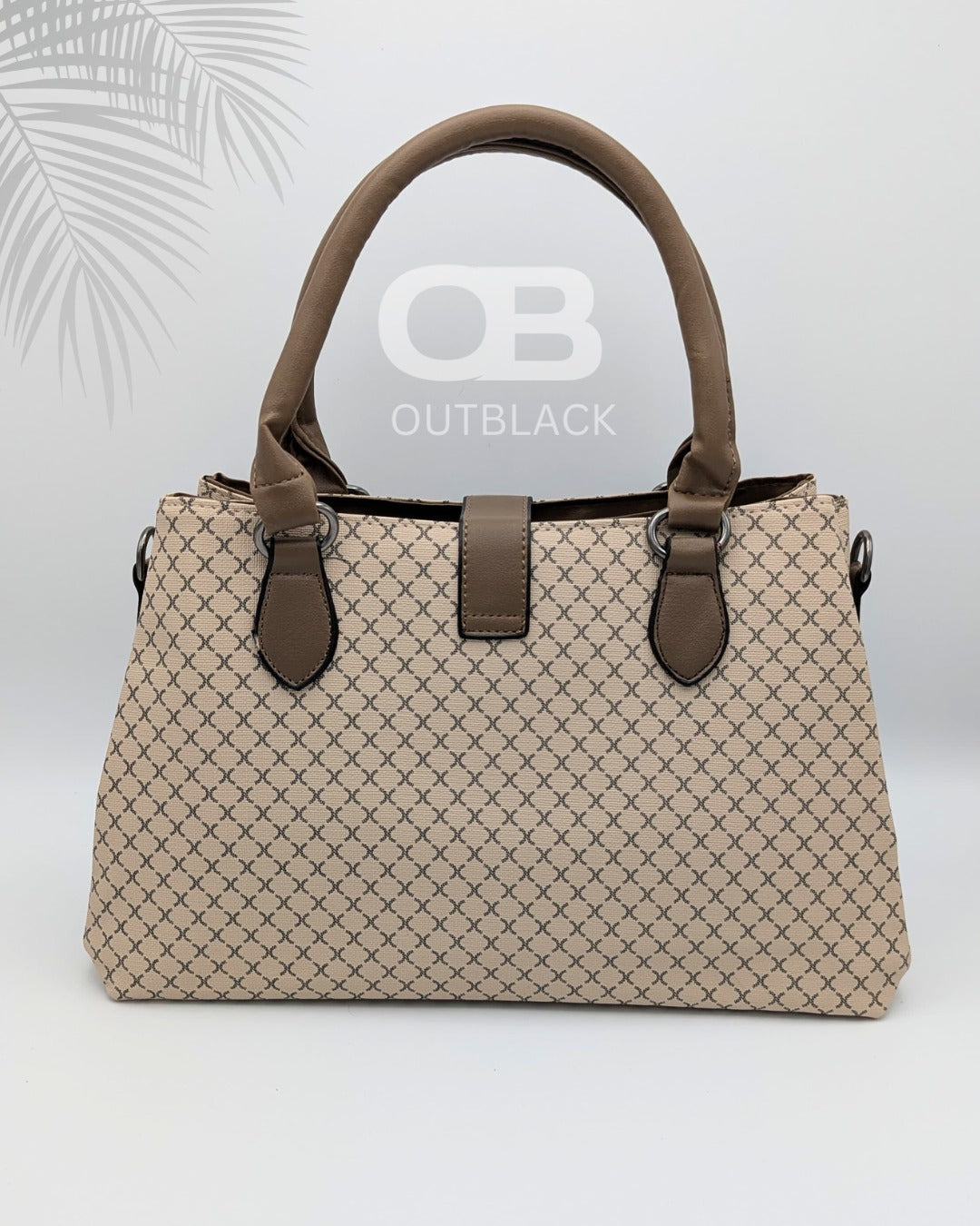 Beige & Brown Chic Tote Bag – Everyday Elegance