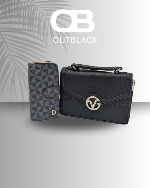 OUTBLACK Elegant Leather Handbag & Wallet – Premium Fashion Accessories"